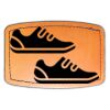 Faux Leather Engravable Patch - Curved Rectangle Thumbnail