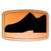 Faux Leather Engravable Patch - Curved Rectangle Thumbnail