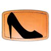 Faux Leather Engravable Patch - Curved Rectangle Thumbnail
