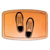 Faux Leather Engravable Patch - Curved Rectangle Thumbnail