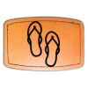 Faux Leather Engravable Patch - Curved Rectangle Thumbnail