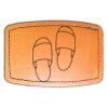 Faux Leather Engravable Patch - Curved Rectangle Thumbnail