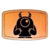 Faux Leather Engravable Patch - Curved Rectangle Thumbnail