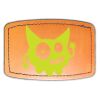 Faux Leather Engravable Patch - Curved Rectangle Thumbnail