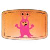 Faux Leather Engravable Patch - Curved Rectangle Thumbnail