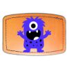 Faux Leather Engravable Patch - Curved Rectangle Thumbnail