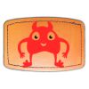 Faux Leather Engravable Patch - Curved Rectangle Thumbnail