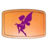 Faux Leather Engravable Patch - Curved Rectangle Thumbnail