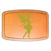 Faux Leather Engravable Patch - Curved Rectangle Thumbnail