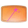 Faux Leather Engravable Patch - Curved Rectangle Thumbnail