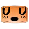 Faux Leather Engravable Patch - Curved Rectangle Thumbnail