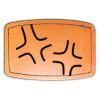 Faux Leather Engravable Patch - Curved Rectangle Thumbnail