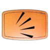 Faux Leather Engravable Patch - Curved Rectangle Thumbnail