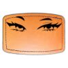 Faux Leather Engravable Patch - Curved Rectangle Thumbnail