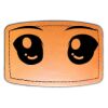 Faux Leather Engravable Patch - Curved Rectangle Thumbnail