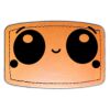 Faux Leather Engravable Patch - Curved Rectangle Thumbnail