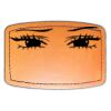 Faux Leather Engravable Patch - Curved Rectangle Thumbnail