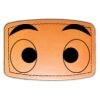 Faux Leather Engravable Patch - Curved Rectangle Thumbnail