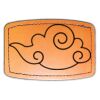 Faux Leather Engravable Patch - Curved Rectangle Thumbnail