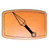 Faux Leather Engravable Patch - Curved Rectangle Thumbnail