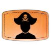 Faux Leather Engravable Patch - Curved Rectangle Thumbnail