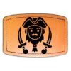 Faux Leather Engravable Patch - Curved Rectangle Thumbnail