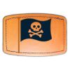 Faux Leather Engravable Patch - Curved Rectangle Thumbnail