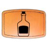 Faux Leather Engravable Patch - Curved Rectangle Thumbnail