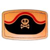 Faux Leather Engravable Patch - Curved Rectangle Thumbnail