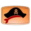 Faux Leather Engravable Patch - Curved Rectangle Thumbnail