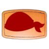 Faux Leather Engravable Patch - Curved Rectangle Thumbnail