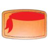 Faux Leather Engravable Patch - Curved Rectangle Thumbnail