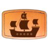 Faux Leather Engravable Patch - Curved Rectangle Thumbnail