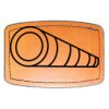 Faux Leather Engravable Patch - Curved Rectangle Thumbnail