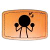Faux Leather Engravable Patch - Curved Rectangle Thumbnail