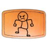 Faux Leather Engravable Patch - Curved Rectangle Thumbnail