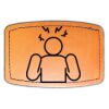 Faux Leather Engravable Patch - Curved Rectangle Thumbnail