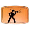 Faux Leather Engravable Patch - Curved Rectangle Thumbnail