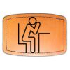 Faux Leather Engravable Patch - Curved Rectangle Thumbnail