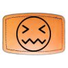 Faux Leather Engravable Patch - Curved Rectangle Thumbnail