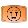 Faux Leather Engravable Patch - Curved Rectangle Thumbnail