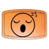 Faux Leather Engravable Patch - Curved Rectangle Thumbnail