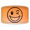 Faux Leather Engravable Patch - Curved Rectangle Thumbnail