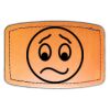 Faux Leather Engravable Patch - Curved Rectangle Thumbnail
