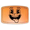 Faux Leather Engravable Patch - Curved Rectangle Thumbnail