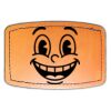Faux Leather Engravable Patch - Curved Rectangle Thumbnail