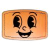 Faux Leather Engravable Patch - Curved Rectangle Thumbnail