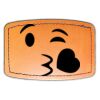 Faux Leather Engravable Patch - Curved Rectangle Thumbnail