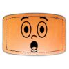 Faux Leather Engravable Patch - Curved Rectangle Thumbnail