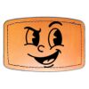 Faux Leather Engravable Patch - Curved Rectangle Thumbnail